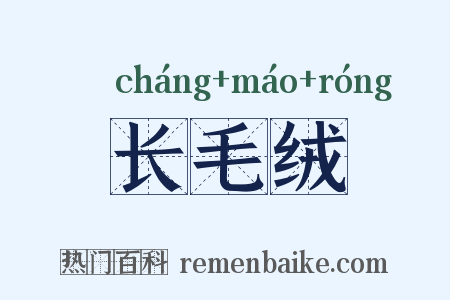 长毛绒是什么意思的图片
